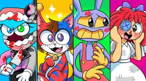 ТОП 30 ЛУЧШИХ АНИМАЦИЙ ПРО ЦИФРОВОЙ ЦИРК!   Digital Circus   Фан-Анимации на русском