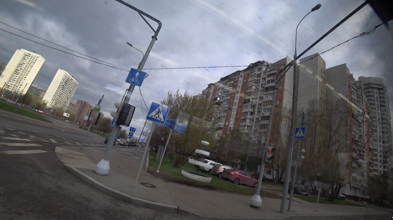 Езда на машине по дорогам Московской области трасса м 10 улицы Зеленограда  Новорижское шоссе