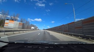 На машине из Звенигорода в деревню Чашниково Московская область ЦКАТ Трасса М 10  10