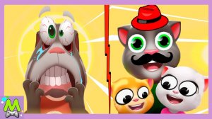 Новые Приключения Говорящего Тома и его Друзей.Поход в Кафе и Шалости во Дворе.Кто Круче