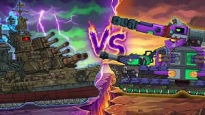 Морской и Наземный МОНСТР | СУХОПУТНЫЙ КРЕЙСЕР vs БИСМАРК - Мультики про танки