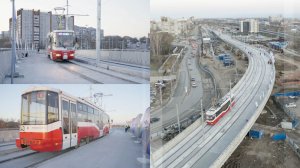 В Новосибирске открыта крупнейшая в России трамвайная эстакада