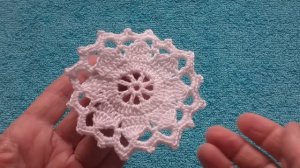 Ажурный мотив крючком.