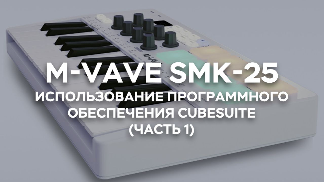 MIDI-клавиатура SMK-25 — Использование программного обеспечения CubeSuite (часть 1)