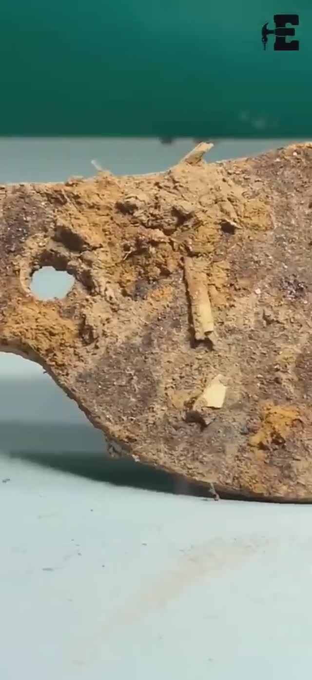 Реставрация старого ржавого мини-тесака __ ножу 150 лет