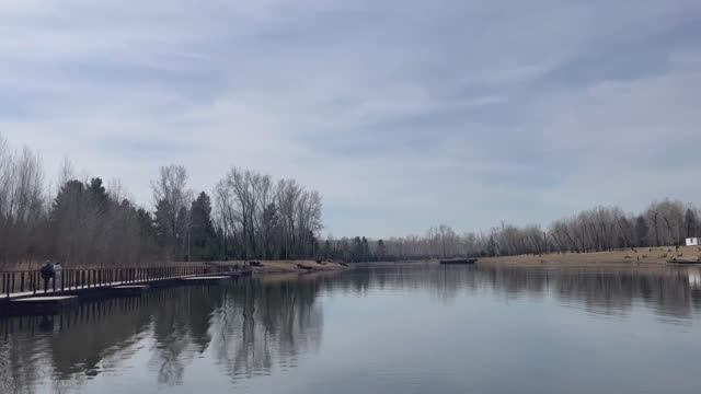 Остров Татышев .Озеро Тихое. Енисей. Красноярск