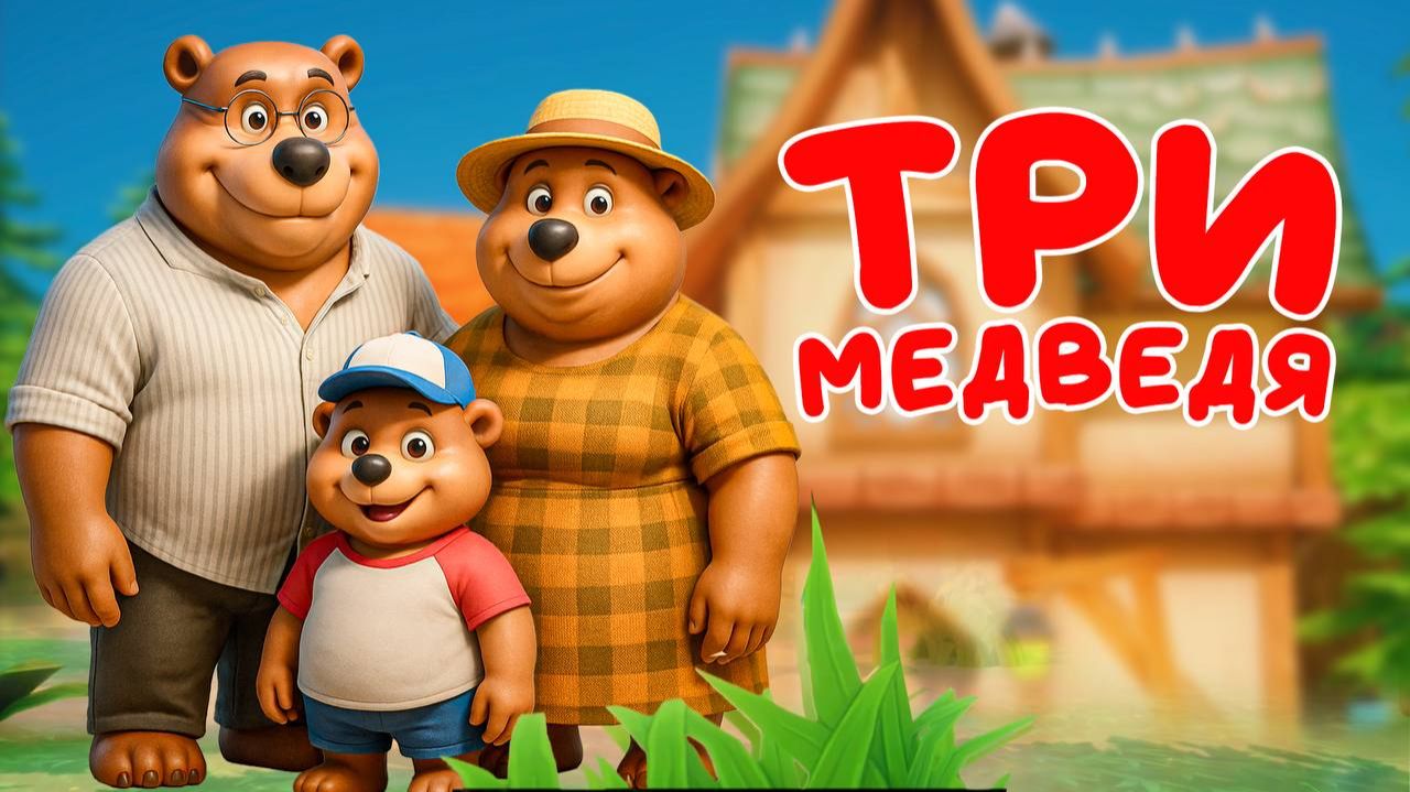 ТРИ МЕДВЕДЯ Сказка🐻🐻🐻Маша и три медведя Русская народная сказка