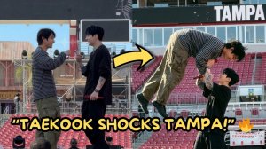 Тэхён и Чонгук поразили Арми во время саундчека в Тампе😱🔥Арми сходят с ума!