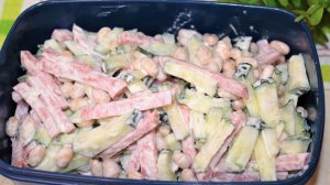 Самый популярный САЛАТ всего из трёх ингредиентов. Готовлю теперь каждый день!