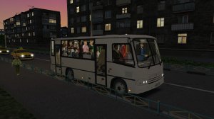 Поездка на ПАЗ-320402-05 по маршруту №6 по карте Русская Глубинка 2.6