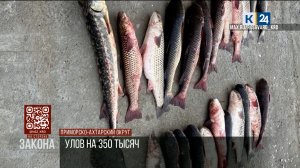Браконьеры выловили рыбу на 350 тыс. рублей в Приморско-Ахтарском округе