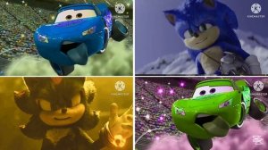 МОЛНИЯ МАКВИН И СОНИК НА ЛЕДЯНОЙ ГОНКЕ под музыку COFFIN DANCE 🏎️❄️ КТО БЫСТРЕЕ?