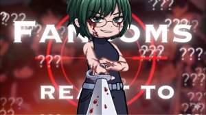 Реакция фандомов на Маки / Персонажи из разных вселенных / Гача реакция / Jujutsu Kaisen