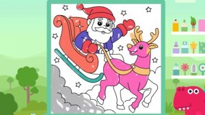 Санта 🎅 Раскраска 🖍️ Видео для детей