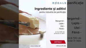 O gamă largă de ingrediente și aditivi pentru producția dvs. #Rodals #Moldova