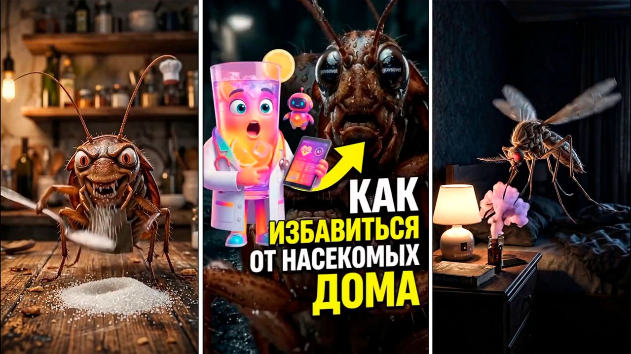 Как избавиться от насекомых дома