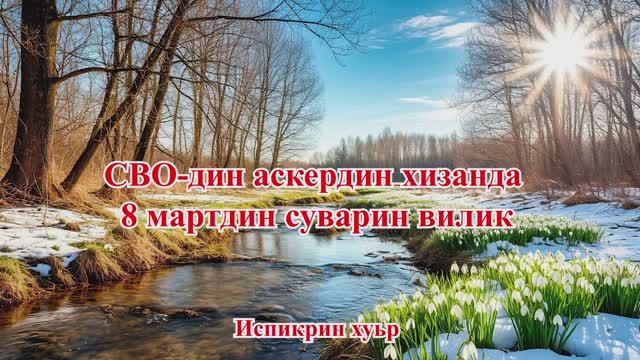 СВО-дин аскердин хизанда  8 мартдин суварин вилик. Испикрин хуьр
