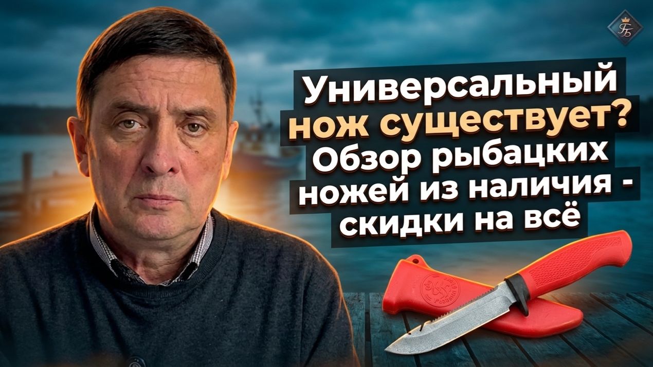 Универсальный нож существует? Обзор рыбацких ножей из наличия - скидки на всё
