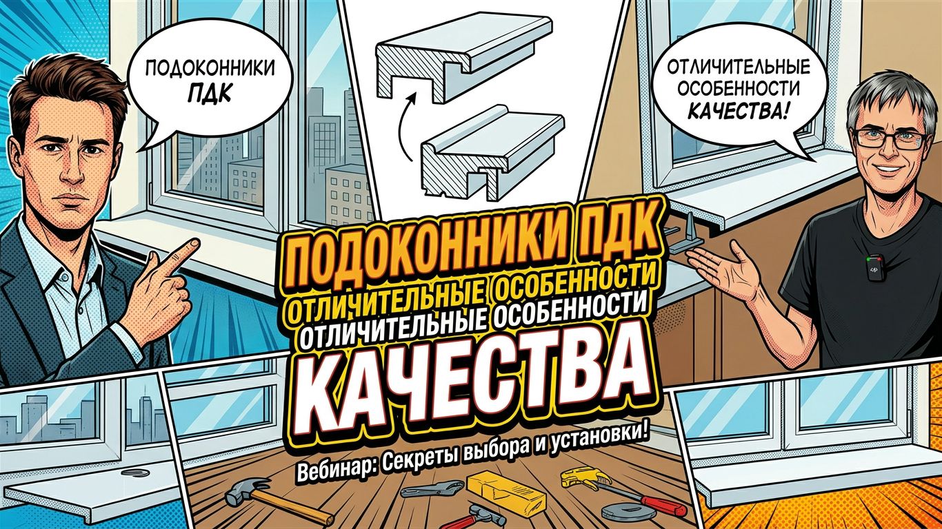 ПОДОКОННИКИ ПДК Отличительные особенности КАЧЕСТВА