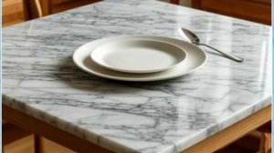 «Ремонт» столешницы раскладного кухонного стола.