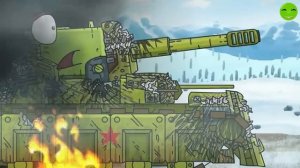 KV-44 IS ENCIRCLED, BUT NOT BROKEN! I will become the KV-35 monster! - Cartoons about tanks