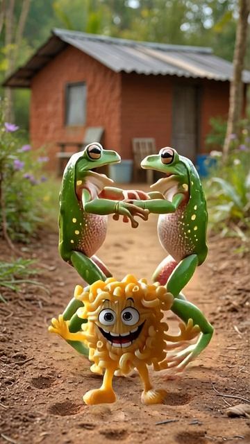 Макарошка и лягушки