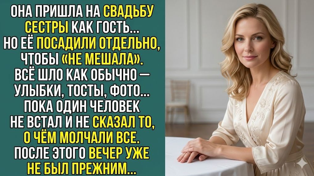 «СЕСТРА УНИЗИЛА ЕЁ НА СВАДЬБЕ… НО ТОСТ ГОСТЯ ИЗМЕНИЛ ВСЁ.ШАБЛОН» Слушать житейские истории. Аудиорас
