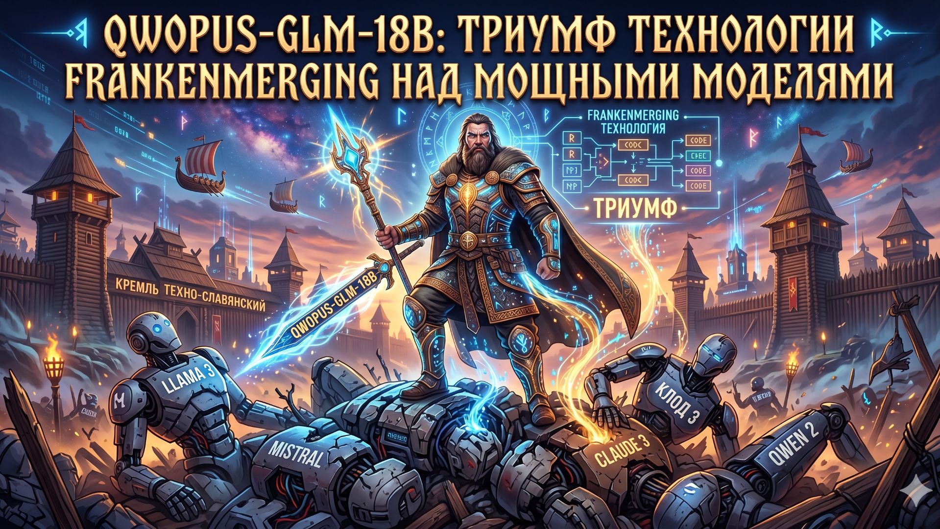 ⚡ Алхимия ИИ: Слияние двух нейросетей в одну локальную #llm #localll #обзорнейросетей