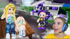 СТРОЮ БУНКЕР В НЕБЕ, ЧТОБЫ ЗАЩИТИТЬ МАЛЫША АЛЁНУ ОТ ЛИЛИ В БРУКХЕЙВЕН в ROBLOX!