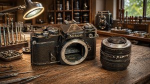 Реставрация винтажной пленочной фотокамеры Nikon FE