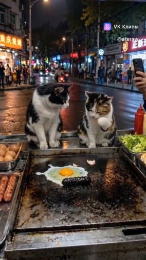 Коты готовят