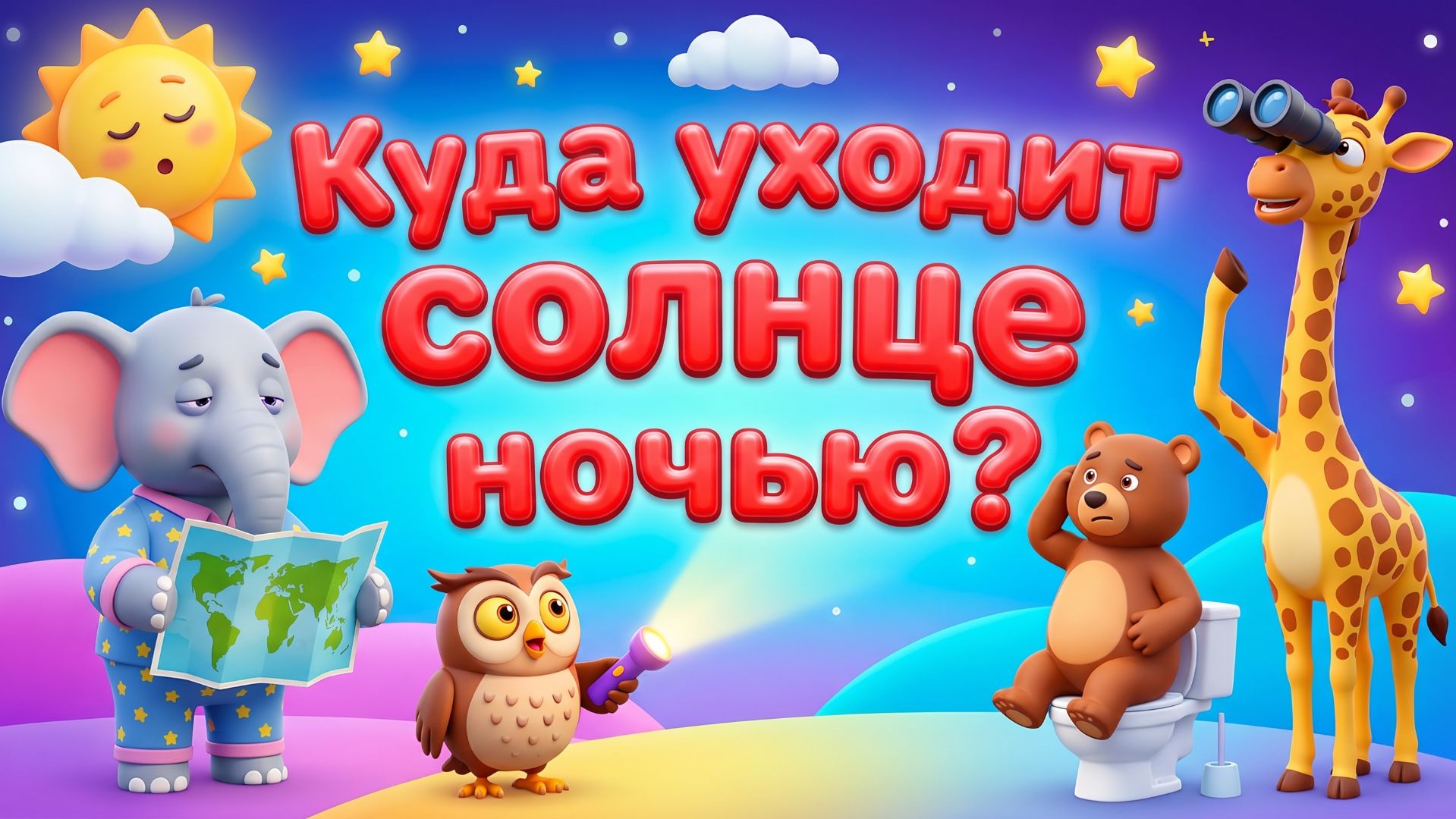 Куда уходит Солнце ночью  Почему Солнце исчезает  Простое объяснение для детей