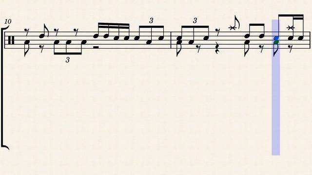 Western drums musescore