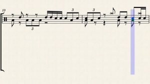 Western drums musescore