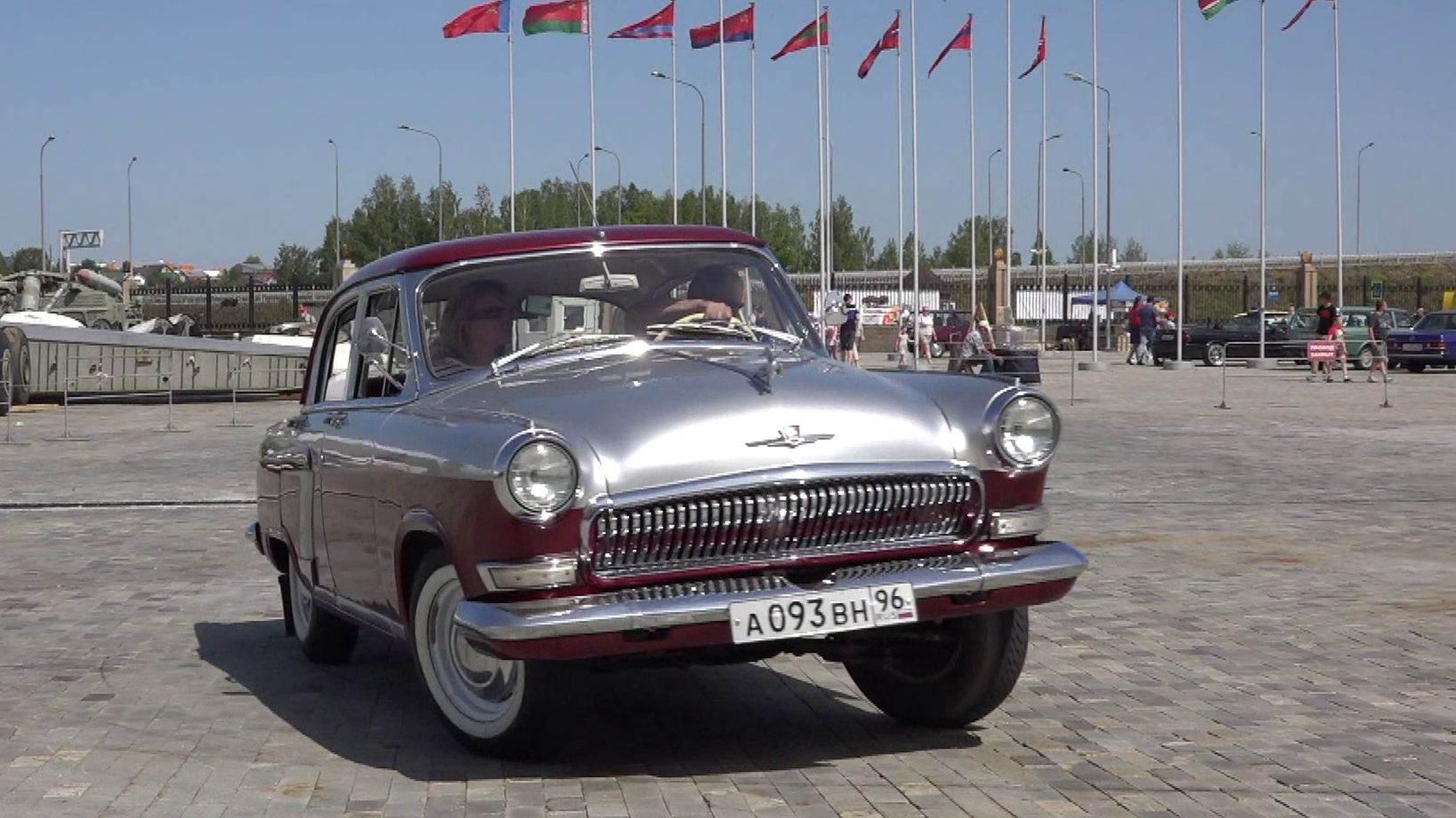 ГАЗ-21. Фигурное вождение.