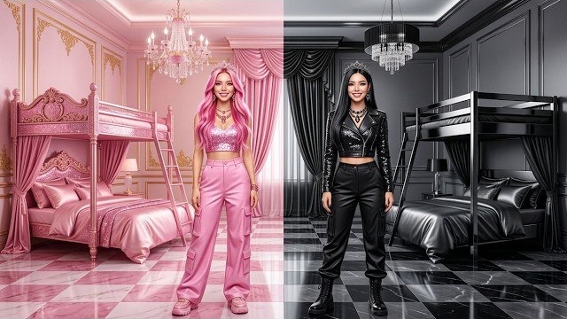 Розовый, темный или золотой ?! 😱✨ Мой ЭКСТРЕМАЛЬНЫЙ макияж в стиле 3 выглядит нереально