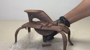 Реставрация сильно проржавевшего вишнёвого косточко-удалителя 1870 год.