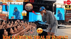 В Тампе больше всех сверкал Тэхён и спрос на тур «Ариранг» резко возрос, BTS набирают популярность!