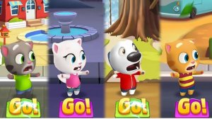 Говорящий Том бег за золотом, гонка на время, герои. Сборник. новая серия.Бегите, прыгайте и мчитесь