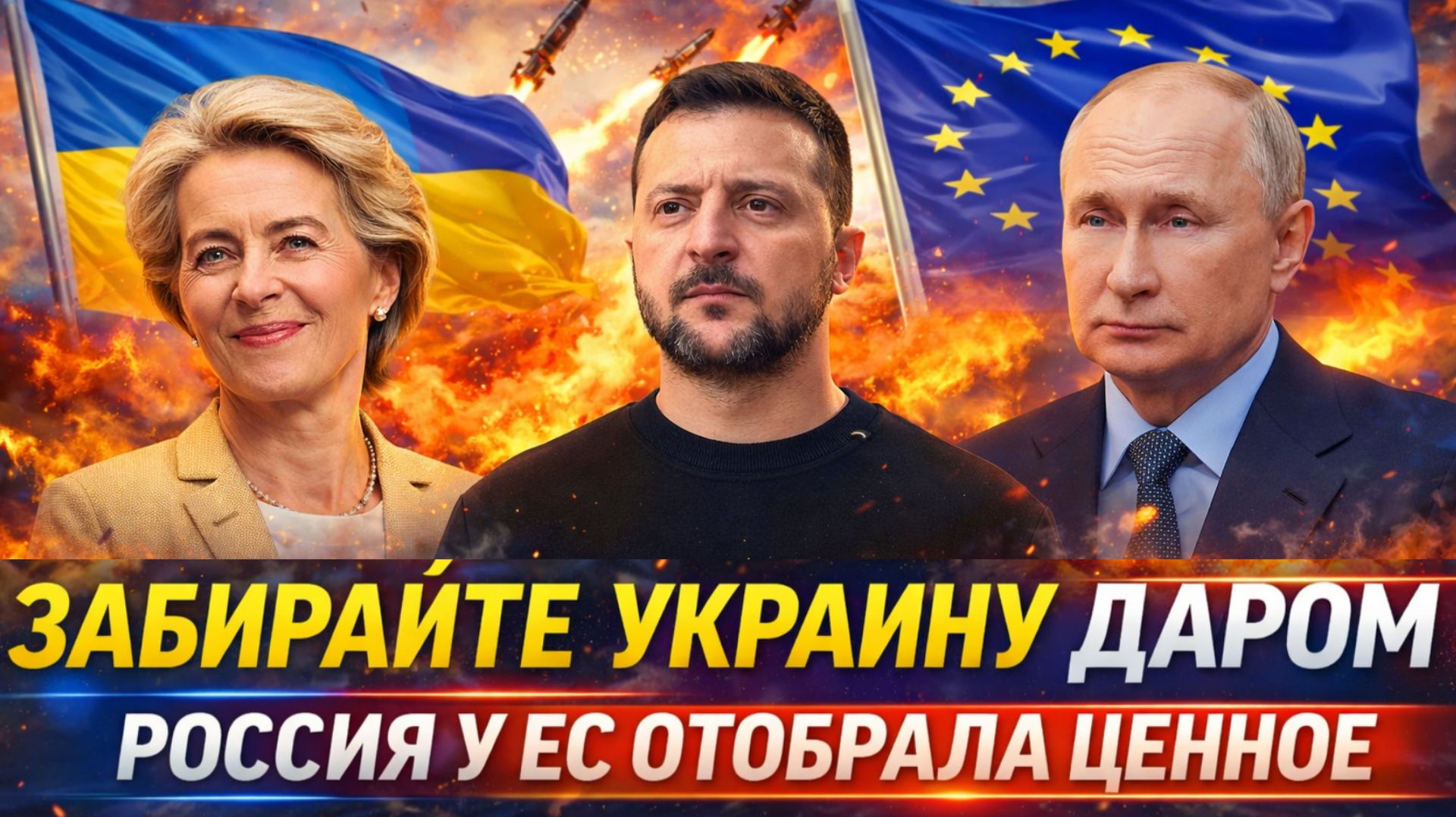 Забирайте Украину даром// Россия отобрала у Европы ценное! Осталось немного времени, потерпите!