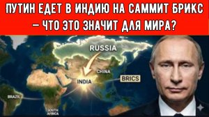 Путин едет в Индию на саммит БРИКС — что это значит для мира?