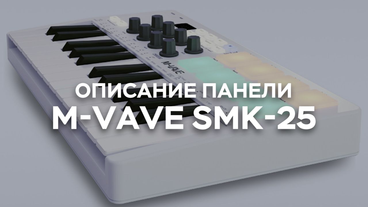 MIDI-клавиатура SMK-25 — Описание панели