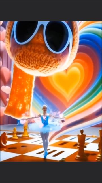 Балеринка и вязаная башка)