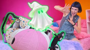 Кто тут привидение? Маша и Зайчик Лаки играют в прятки перед сном!