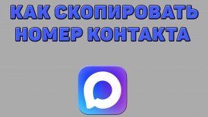Как скопировать номер контакта в Максе