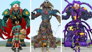 Эволюция Нового МЕХА ПРОТОТИПА против РОРИ и ЛИЛИ в Garry's Mod