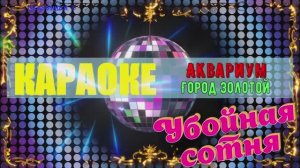 Город золотой. Аквариум (Борис Гребенщиков). КАРАОКЕ
