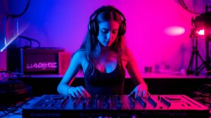😍 Красивая девушка Dj играет классный сет Melodic Techno & Progressive House Mix _ слушать музыку