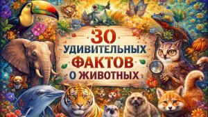 30 УДИВИТЕЛЬНЫХ ФАКТОВ О ЖИВОТНЫХ