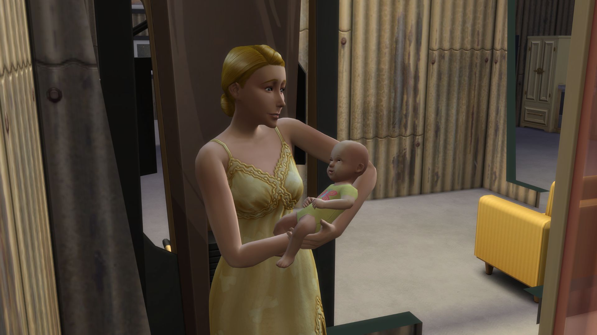 Not So Berry.  The Sims 4.  Желтый №8. Родилась наследница!